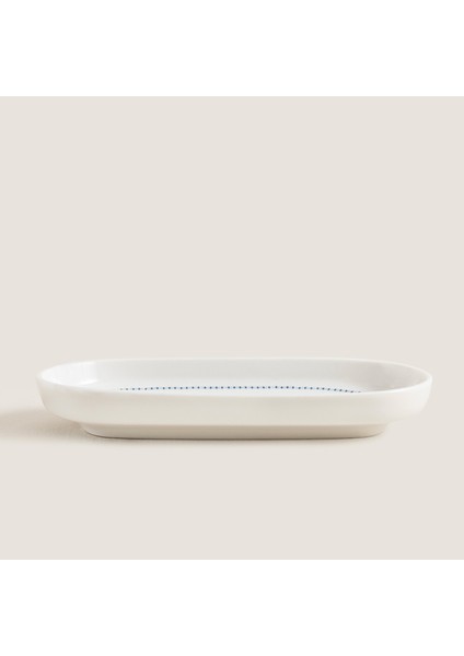 Pelion Kayık Servis Tabağı 16 cm Mavi/beyaz modelleri