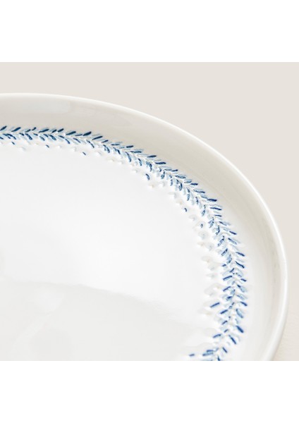 Pelion Pasta Tabağı 20 cm Mavi/beyaz fırsatları