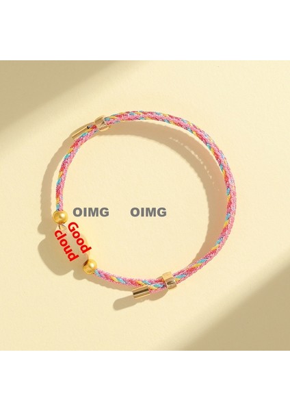 Yeni Iyi Şans Bileziği Dokuma Çocuk Modelleri Bebek Bebek Erkek ve Kadın Yetişkin Nimet Renkli Ip U Aslan Beş Renkli Çizgi El Ipi Bitmiş Ürünler (Yurt Dışından)