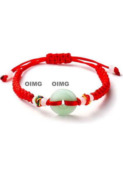 Yeni Iyi Şans Bileziği Erkek ve Kadın Ilham Verici Nimet Hediye El Dokuması Kırmızı Ip (Yurt Dışından)