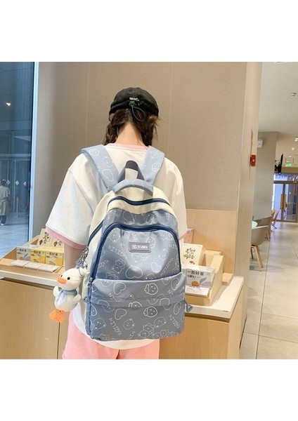 Kadınlar Için Sırt Çantası 2023 Yeni Okul Çantası Orta Okul Kız Büyük Kapasiteli Rahat Basit Sırt Çantası (Yurt Dışından) indirimleri
