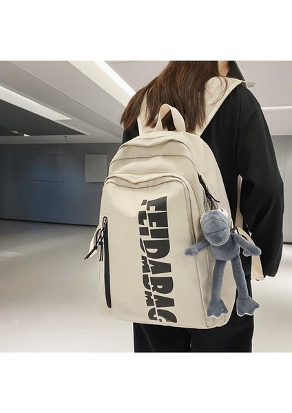 2023 Yeni Retro Japon Takım Sırt Çantası Kadın Niş Tasarım Anlayışı Amerikan Kampüs Okul Çantası Erkek Büyük Kapasiteli Sırt Çantası (Yurt Dışından) fırsatları