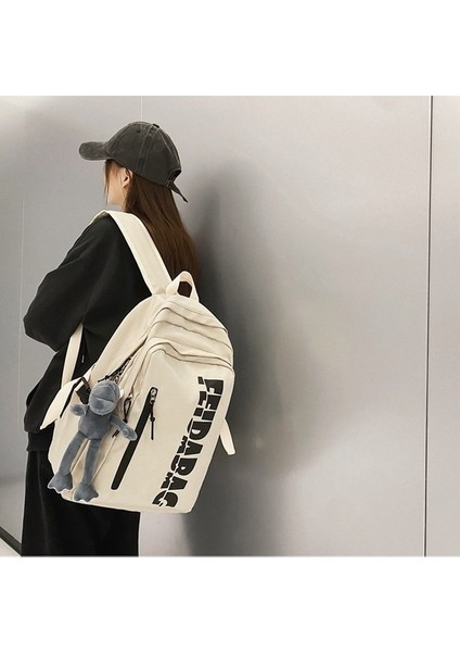 2023 Yeni Retro Japon Takım Sırt Çantası Kadın Niş Tasarım Anlayışı Amerikan Kampüs Okul Çantası Erkek Büyük Kapasiteli Sırt Çantası (Yurt Dışından) indirimleri