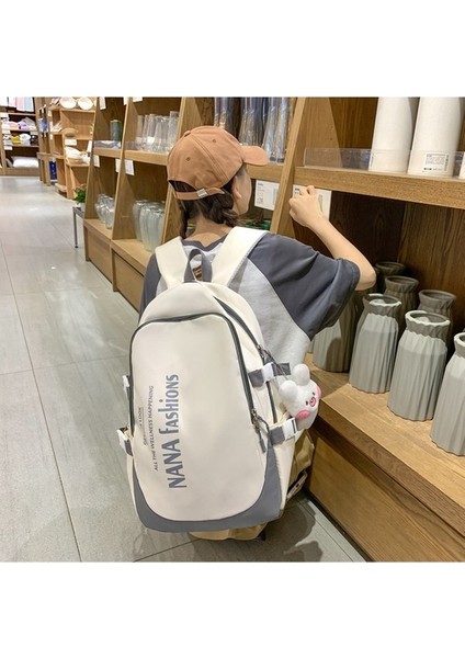 Naylon Sırt Kampüs Tarzı Kontrast Işıklı Sırt Ortaokul Öğrencisi Okul Çantası (Yurt Dışından) fırsatları