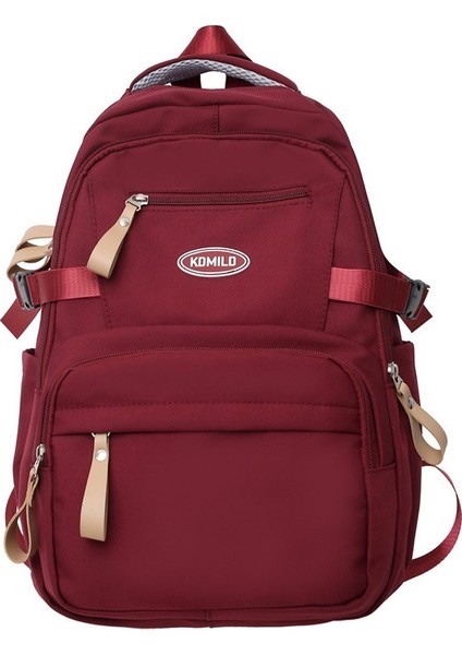 Okul Çantası 2023 Yeni Stil Düz Renk Tuval Rahat Sırt Çantası Kadın Üniversite Öğrencileri Için, Ortaokul Öğrencileri, Kore Tarzı Moda Erkekler Için Sırt Çantası (Yurt Dışından)