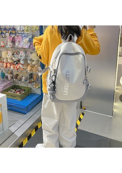 Kişiselleştirilmiş Mektup Naylon Öğrenci Okul Çantası 2023 Yeni Moda Trendi Sırt Çantası Rahat Basit Hafif Sırt Çantası Kadınlar Için (Yurt Dışından) fiyatları