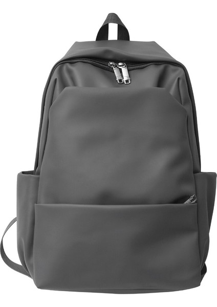 Okul Çantası Sırt Çantası Büyük Kapasiteli Ins Moda Düz Renk Sırt Çantası Kadın Kampüs Tarzı Sırt Çantası Öğrenci Çantası (Yurt Dışından)