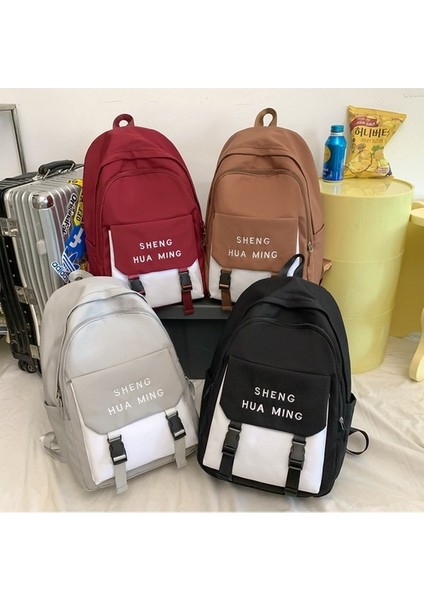 Takım Tarzı Okul Kadın Lise Öğrencileri Ortaokul Öğrencileri Büyük Kapasiteli Kontrast Li Sırt Seyahat Çantası (Yurt Dışından) modelleri