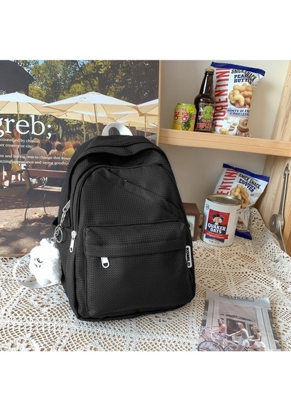 2023 Yeni Düz Renk Kadın Küçük Taze Kız Sırt Çantası Moda Rahat Basit Küçük Okul Çantası (Yurt Dışından) modelleri