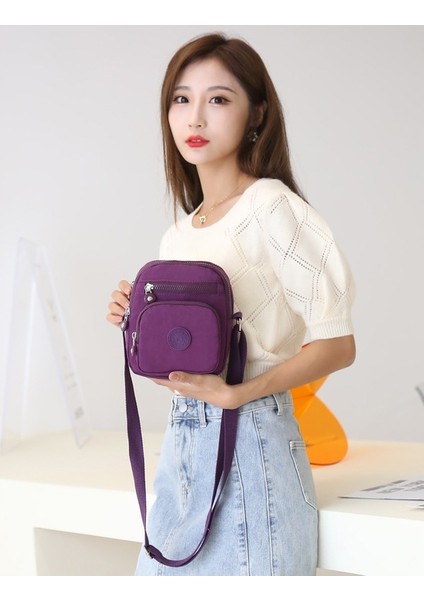 2023 Yeni Vahşi Küçük Çanta Naylon Yıkama Bezi Kadın Çantası Çok Bölmeli Cep Telefonu Çantası Rahat Düz Renk Anne Çantası (Yurt Dışından) fiyatları