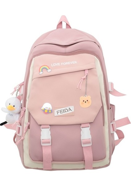Okul Çantası Kadın Orta Okul Öğrencisi Sırt Çantası Ortaokul Öğrencisi Büyük Kapasiteli Sırt Çantası 4-6 Sınıf Okul Çantası Ortaokul Kız (Yurt Dışından)