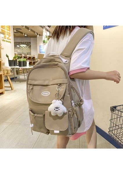 Okul Çantası Kız Sevimli Basit Büyük Kapasiteli Niş Okul Çantası Kadın Kolej Ortaokul Öğrencisi Sırt Çantası (Yurt Dışından) fırsatları