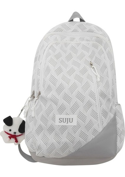 Öğrenci Okul Çantası Moda Ortaokul Kampüsü Sırt Çantası Büyük Kapasiteli Bilgisayar Sırt Çantası (Yurt Dışından)