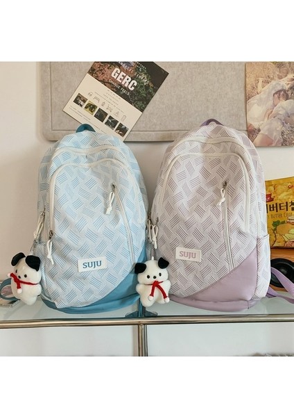 Öğrenci Okul Çantası Moda Ortaokul Kampüsü Sırt Çantası Büyük Kapasiteli Bilgisayar Sırt Çantası (Yurt Dışından) fiyatları