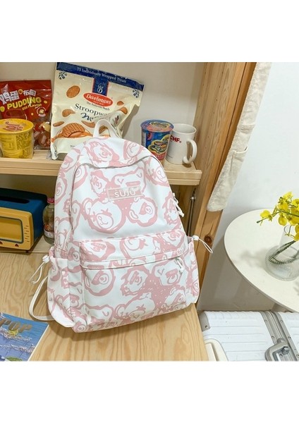 Okul Kadın Ayı Baskı Ortaokul Öğrencisi Sırt Japon Karikatür Sevimli Kolej Rüzgar Sırt Çantası (Yurt Dışından) fiyatları