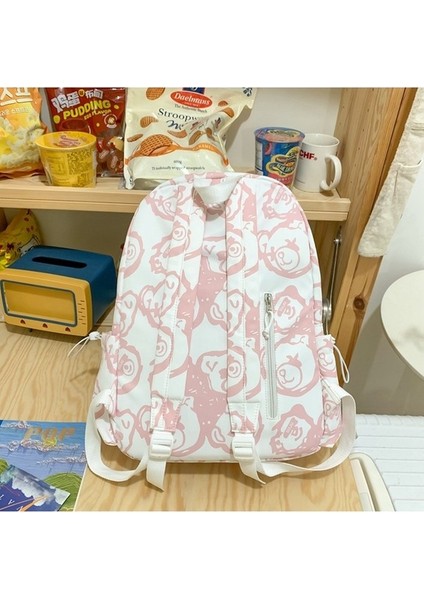 Okul Kadın Ayı Baskı Ortaokul Öğrencisi Sırt Japon Karikatür Sevimli Kolej Rüzgar Sırt Çantası (Yurt Dışından) modelleri