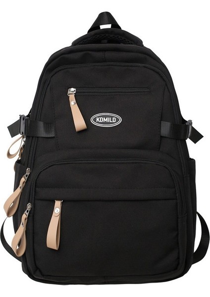 Okul Çantası 2023 Yeni Stil Düz Renk Tuval Rahat Sırt Çantası Kadın Üniversite Öğrencileri Için, Ortaokul Öğrencileri, Kore Tarzı Moda Erkekler Için Sırt Çantası (Yurt Dışından)