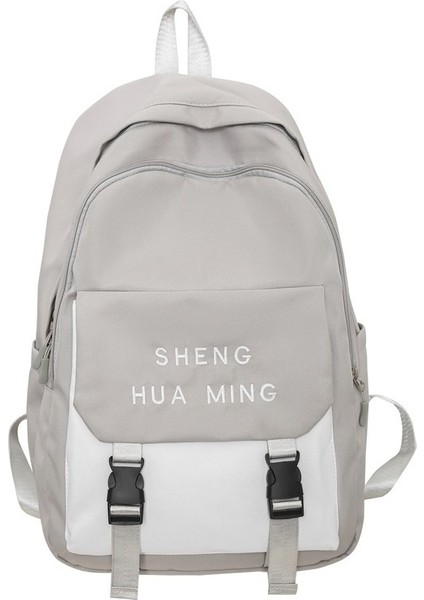 Takım Tarzı Okul Kadın Lise Öğrencileri Ortaokul Öğrencileri Büyük Kapasiteli Kontrast Li Sırt Seyahat Çantası (Yurt Dışından)