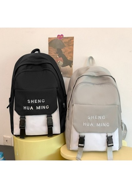 Takım Tarzı Okul Kadın Lise Öğrencileri Ortaokul Öğrencileri Büyük Kapasiteli Kontrast Li Sırt Seyahat Çantası (Yurt Dışından) fiyatları