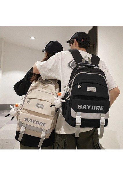 Okul Kadın Ins Kore Versiyonu Ortaokul Öğrencisi Büyük Kapasiteli Sırt Orta Okul Öğrencisi Mektup Trend Sırt Çantası (Yurt Dışından) fırsatları