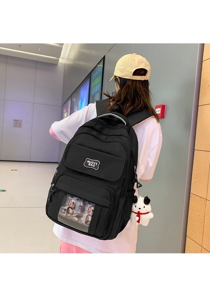 2023 Yeni Okul Stil Büyük Omuz Çantası Ortaokul Lisesi Öğrenci Okul Çantası Basit Sırt Çantası (Yurt Dışından) fırsatları