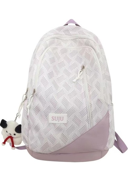 Öğrenci Okul Çantası Moda Ortaokul Kampüsü Sırt Çantası Büyük Kapasiteli Bilgisayar Sırt Çantası (Yurt Dışından)