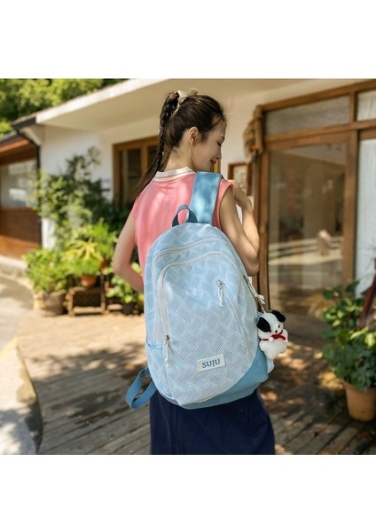 Öğrenci Okul Çantası Moda Ortaokul Kampüsü Sırt Çantası Büyük Kapasiteli Bilgisayar Sırt Çantası (Yurt Dışından) indirimleri