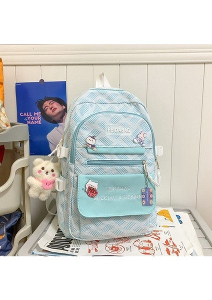 Sırt Japon Küçük Taze Eşleştirme Lise Öğrencisi Sırt Sevimli Kız Yumuşak Kız Çizgili Kampüs Sırt Çantası (Yurt Dışından) fiyatları