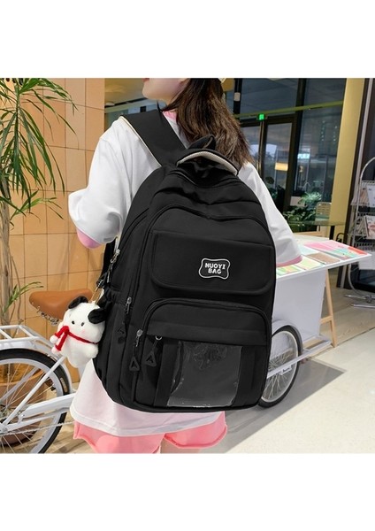 2023 Yeni Okul Stil Büyük Omuz Çantası Ortaokul Lisesi Öğrenci Okul Çantası Basit Sırt Çantası (Yurt Dışından) indirimleri