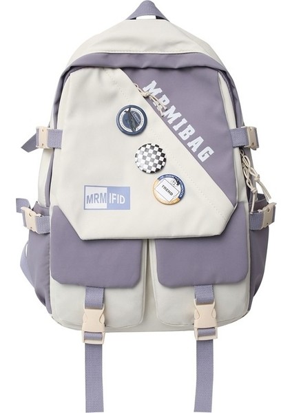 2023 Yeni Kız Moda Sırt Çantası Kişilik Sırt Çantası Erkek Üniversite Öğrencileri Lise Okul Çantası (Yurt Dışından)