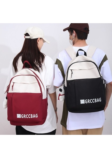 Ortaokul Öğrencisi Okul Çantası 2023 Yeni Gündelik Basit Büyük Kapasiteli Sırt Çantası Erkekler ve Kadınlar Klasik Tüm Maç Çift Sırt Çantası (Yurt Dışından) indirimleri