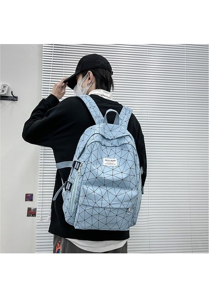 Pu Kaplı Geometrik Sırt Öğrenci Sırt Kadın Spor Sırt Çantası (Yurt Dışından) fiyatları