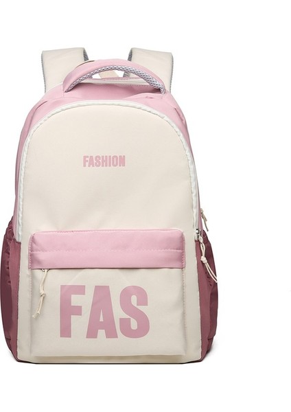 Okul Çantası Kadın 2023 Yeni Büyük Kapasiteli Mektup Sırt Çantası Açık Hava Eğlence Seyahat Sırt Çantası (Yurt Dışından)