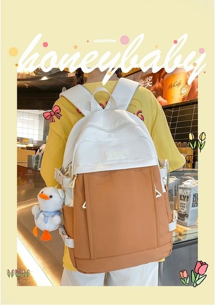 Rahat Sırt Çantası 2023 Yeni Trend Büyük Kapasiteli Ortaokul Öğrencisi Okul Çantası Açık Basit Seyahat Sırt Çantası (Yurt Dışından) indirimleri