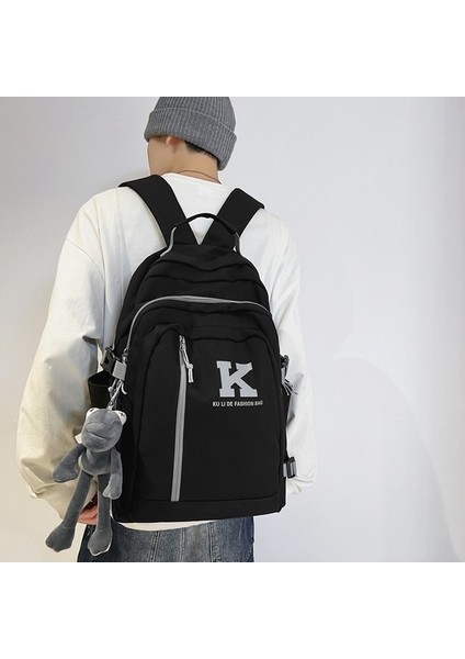 Okul Çantası Kadın Kore Versiyonu Lise Üniversite Öğrencisi Basit Büyük Kapasiteli Iş Kıyafeti Sırt Çantası Eğlence Seyahat Bilgisayar Sırt Çantası (Yurt Dışından) modelleri