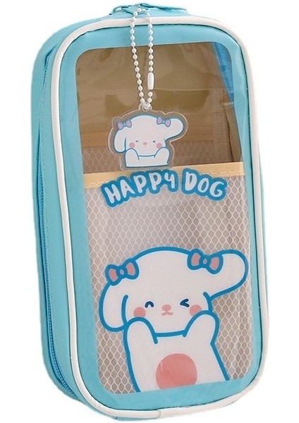 Şeffaf Büyük Kapasiteli Öğrenci Kalem Çantası Sevimli Koreli ve Japon Kız Kalem Kutusu (Yurt Dışından) fiyatları