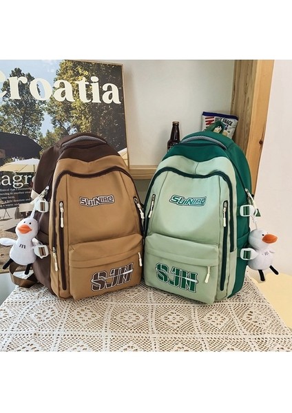 Yeni Pratik Büyük Kapasiteli Trend Hong Kong Çift Sırt Çantaları Kontrast Renkli Ortaokul ve Lise Öğrencileri Sırt Çantaları (Yurt Dışından) fiyatları