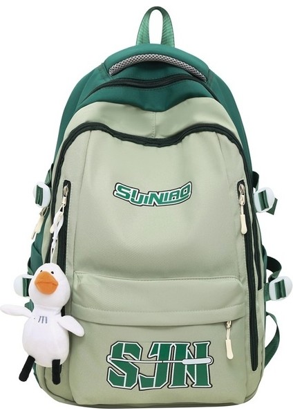 Yeni Pratik Büyük Kapasiteli Trend Hong Kong Çift Sırt Çantaları Kontrast Renkli Ortaokul ve Lise Öğrencileri Sırt Çantaları (Yurt Dışından) indirimleri