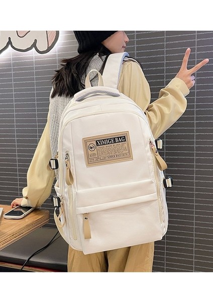 2023 Yeni Ortaokul ve Lise Öğrencisi Okul Çantaları Bayan Üniversite Öğrencileri Büyük Kapasiteli Erkek Modaya Uygun ve Çok Yönlü Bilgisayar Sırt Çantaları (Yurt Dışından) modelleri