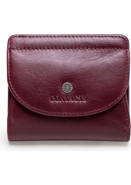 Üst Katman Inek Derisi Bayan Cüzdanı Küçük Kartlık (Yurt Dışından)