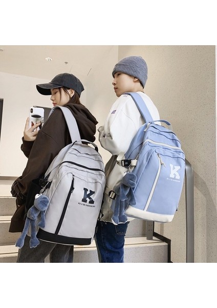 Okul Çantası Kadın Kore Versiyonu Lise Üniversite Öğrencisi Basit Büyük Kapasiteli Iş Kıyafeti Sırt Çantası Eğlence Seyahat Bilgisayar Sırt Çantası (Yurt Dışından) fiyatları