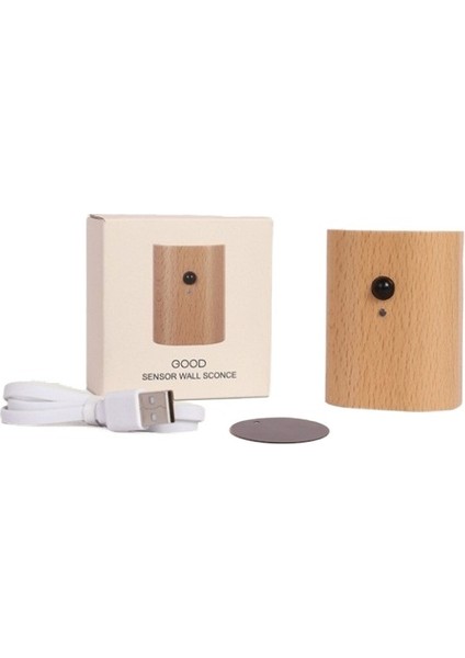 Masif Ahşap Tahıl Insan Vücudu Indüksiyon LED Lamba Şarj Edilebilir Manyetik Dönüş Duvar Lambası Koridor Ev Başucu Yatak Odası Uyku Gece Lambası ile (Yurt Dışından) fiyatları