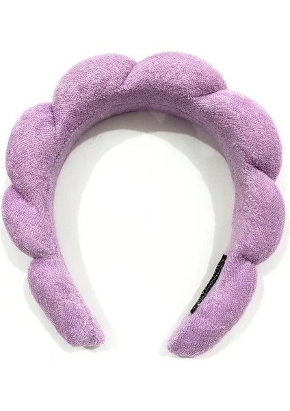 Yüksek Kafatası Üst Bulut Kafa Bandı Büküm Sünger Saç Bandı Havlu Kumaş Büküm Baş Tokası (Yurt Dışından)