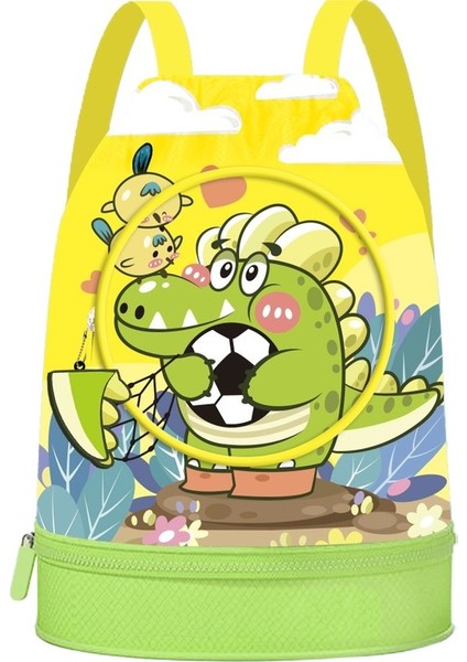 Çocuk Eğlence Çantası, Yüzme Çantası, Islak ve Kuru Ayırma Plaj Sırt Çantası, Su Geçirmez Saklama Çantası (Yurt Dışından)