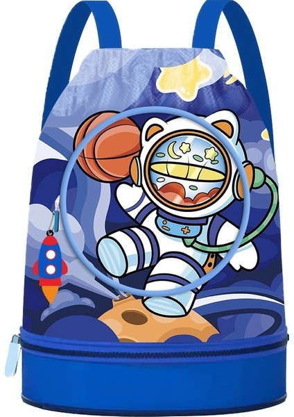 Çocuk Eğlence Çantası, Yüzme Çantası, Islak ve Kuru Ayırma Plaj Sırt Çantası, Su Geçirmez Saklama Çantası (Yurt Dışından)