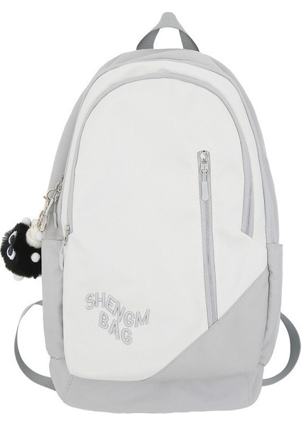 Okul Çantası Kadın Lise Öğrencisi Amerikan Retro Büyük Kapasiteli Sırt Çantası Kore Tarzı Modaya Uygun Çok Yönlü Ortaokul Öğrencisi Sırt Çantası (Yurt Dışından)