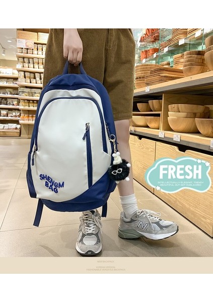 Okul Çantası Kadın Lise Öğrencisi Amerikan Retro Büyük Kapasiteli Sırt Çantası Kore Tarzı Modaya Uygun Çok Yönlü Ortaokul Öğrencisi Sırt Çantası (Yurt Dışından) fırsatları