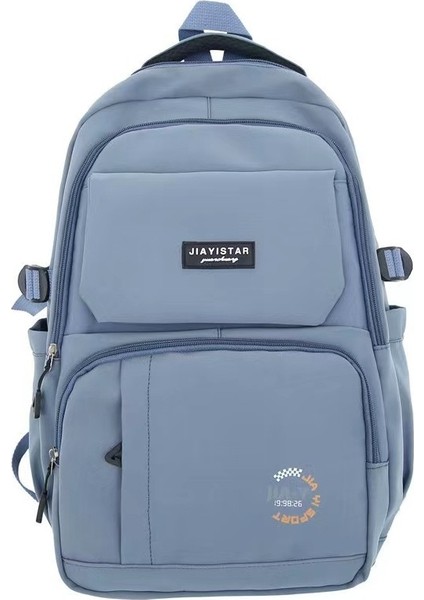 Kız Erkek Çocuklar, Ortaokul ve Lise Öğrencileri, Erkek Üniversite Öğrencileri Için Büyük Kapasiteli Okul Çantası, Basit Sırt Çantası (Yurt Dışından)