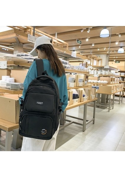 Kız Erkek Çocuklar, Ortaokul ve Lise Öğrencileri, Erkek Üniversite Öğrencileri Için Büyük Kapasiteli Okul Çantası, Basit Sırt Çantası (Yurt Dışından) fırsatları