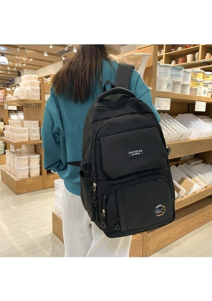 Kız Erkek Çocuklar, Ortaokul ve Lise Öğrencileri, Erkek Üniversite Öğrencileri Için Büyük Kapasiteli Okul Çantası, Basit Sırt Çantası (Yurt Dışından) indirimleri